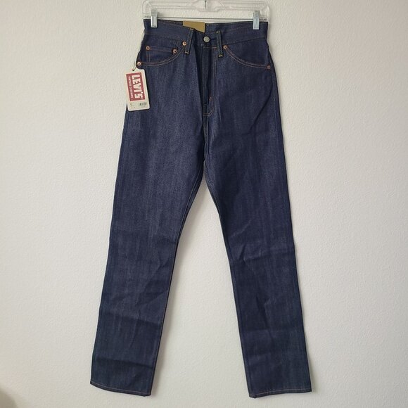 Levis Vintage Clothing Lady Levis 701 High Waist Selvedge Jeans 28x32 Blue Japan